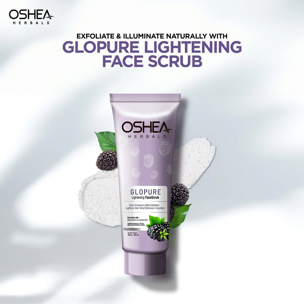 Oshea Herbals Glopure Lightening FaceScrub 100g