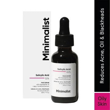 Minimalist Salicylic Acid 02% Face Serum Reduces Acne Blackheads 30ml