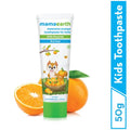 Mamaearth Natural Toothpaste For Cleanses Cavity,Plaque Repairing, Orange Flavour, SLS Free, With 750 Ppm Fluoride, 4+ Years, Plant Based with No Harmful Chemicals, 50Gm
