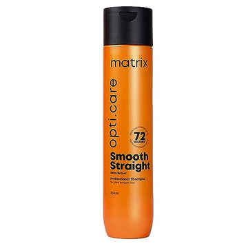 Matrix Opti Care Smooth Straight Professional Shampoo for Ultra Smooth Frizz-free Hair with Shea Butter, Paraben Free, 350ml