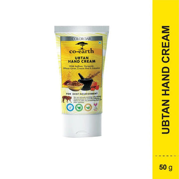 ColorBar Co-Earth Ubtan Hand Cream Non-Greasy For Deep Nourishment, 50gm