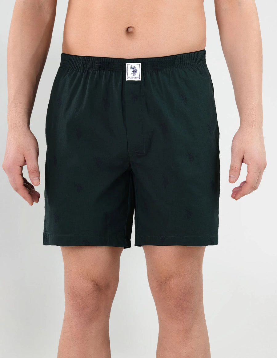 Signature Logo Pure Cotton I021 Boxers - Pack Of 1