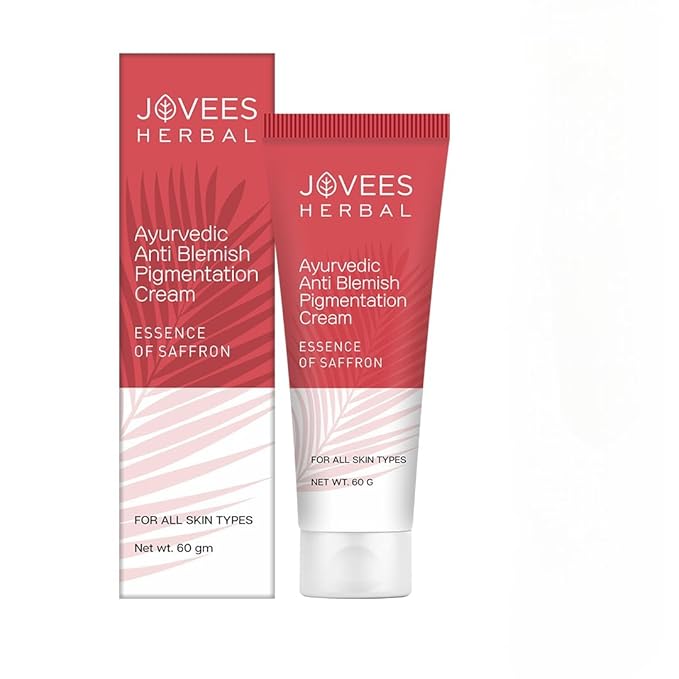 Jovees Herbal Anti-Blemish Pigmentation Cream Essence Of Saffron | For All Skin Types - 60g