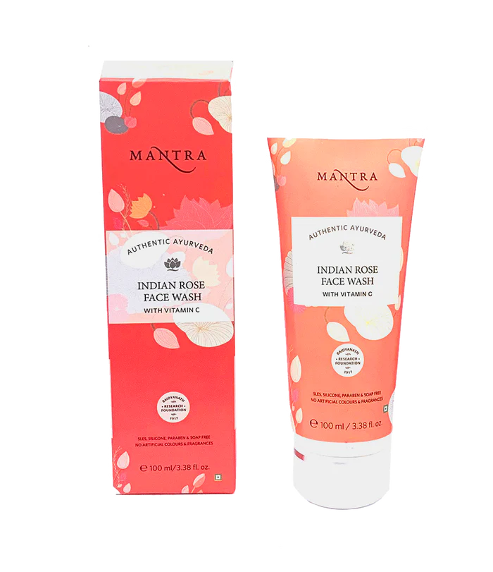 Mantra Indian Rose Face Wash With Vitamin C 100ml