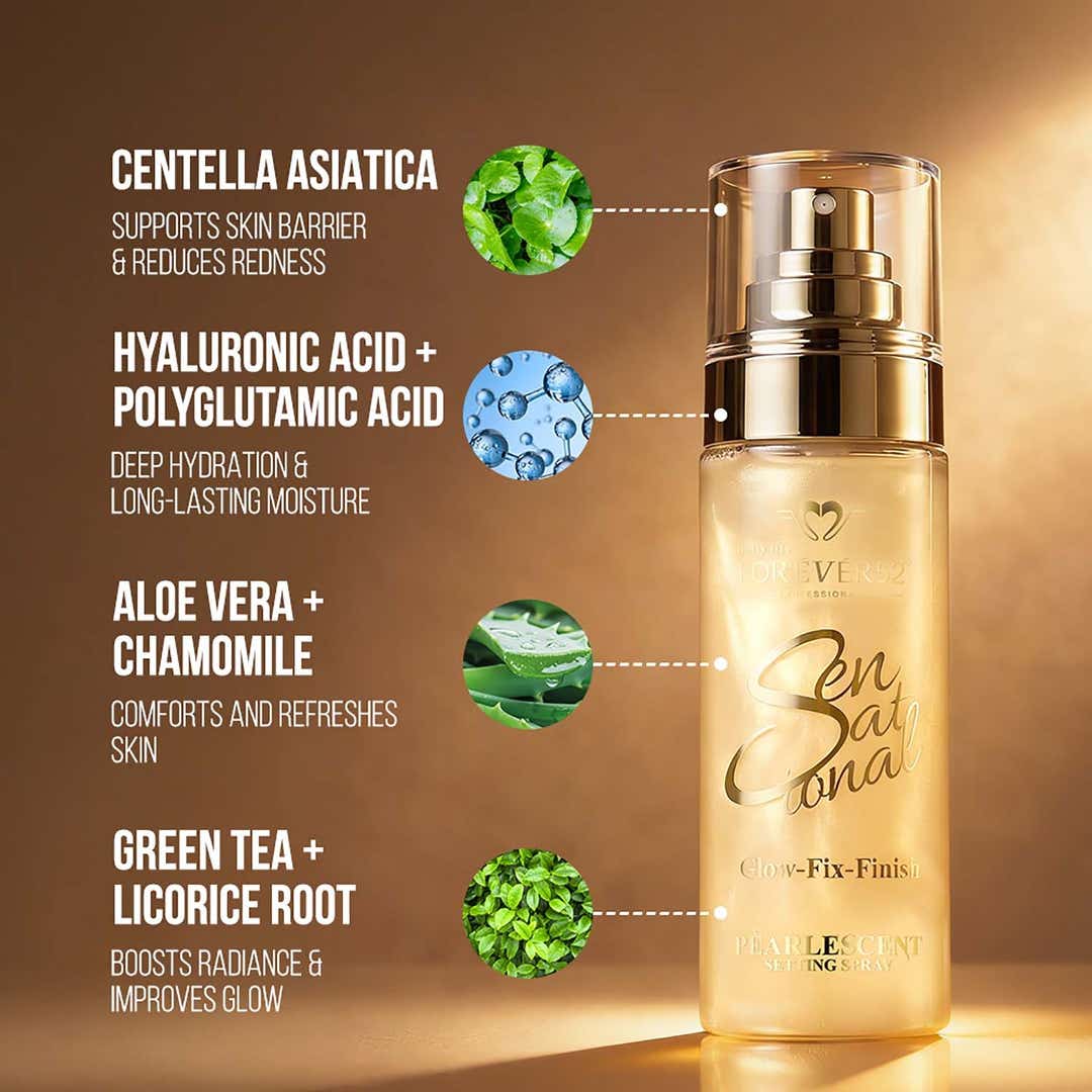 Daily Life Forever52 Sensational Glow Fix Finish Pearlescent Setting Spray (100ml)