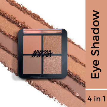 Nykaa Cosmetics Eyes On Me! 4 in 1 Quad Eyeshadow Palette - Work to Play (5g)