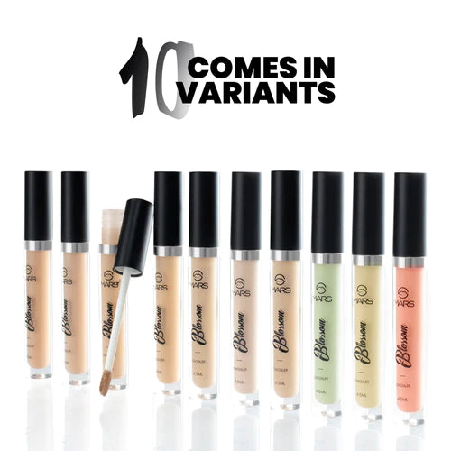 MARS Blossom liquid Concealer | Lightweight With Full Coverage | Highly Blendable Concealer for Face Makeup | Crease Resistant Formula (4.5 ml) 02 Light Beige