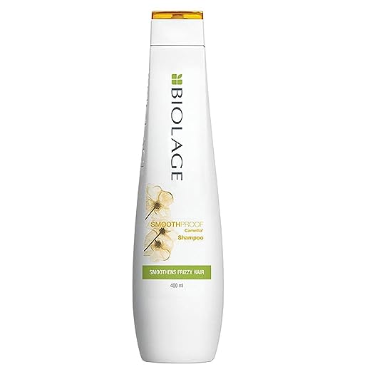 Biolage Smoothproof Shampoo For Frizzy Hair | Cleanses, Smooths & Controls Frizz | With Camellia Flower | Natural & Vegan (400 ml)