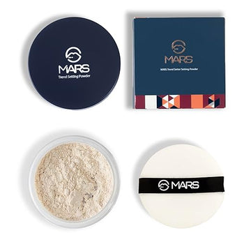 MARS Trend Setting Loose Powder | Lightweight & Long Lasting | Ultra Fine Setting Powder for Face Makeup (8gm) 04-Soft light