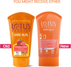Lotus Herbal Safe Sun Sun Block Cream Breezy Berry Spf 20 Uvb All Skin Type 100g
