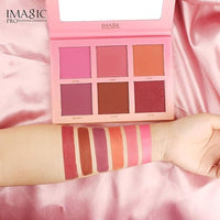 IMAGIC PROFESSIONAL COSMETICS 6 COLOR TOUCH BLUSH PALETTE 42.8g