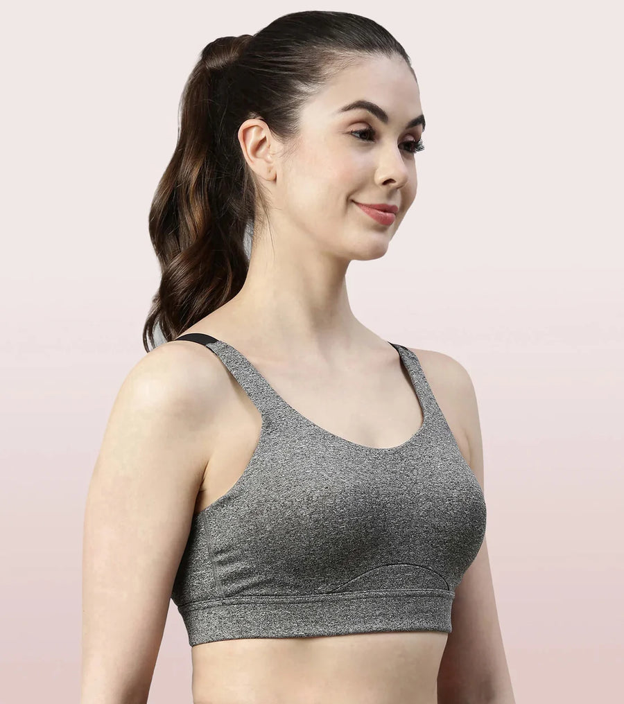 Enamor SB18 Convertible Back High Impact Bra - Padded - Wirefree