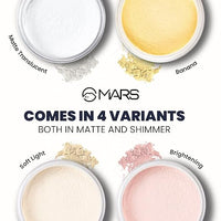 MARS Trend Setting Loose Powder | Lightweight & Long Lasting | Ultra Fine Setting Powder for Face Makeup (8gm) 04-Soft light