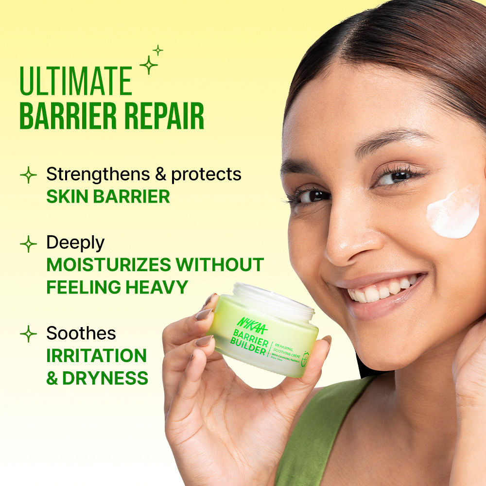 Nykaa Barrier Builder Repairing Nourishing Creme-lightweight-For Dry, Dull & Combination Skin (50ml)