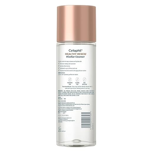 Cetaphil Healthy Renew Micellar Cleanser, Triple Action Formula for Anti Aging Skincare Routine- 160ML