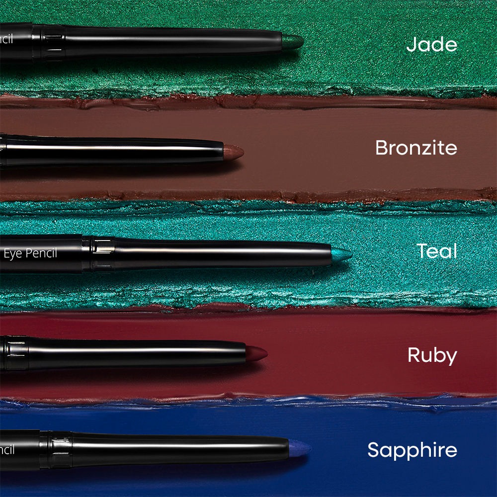 Nykaa GLAMOReyes Waterproof & Smudgeproof Colored Kajal Eyeliner Eye Pencil - Ruby (0.3g)