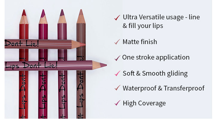 Nykaa Lips Don't Lie! Waterproof Line & Fill Lip Liner - Little Bad Girl 14 (1.14g)