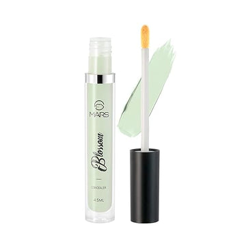 MARS Blossom liquid Concealer | Lightweight With Full Coverage | Highly Blendable Concealer for Face Makeup | Crease Resistant Formula (4.5 ml) ( 08 Green )