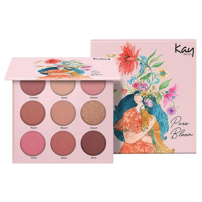 Kay Beauty Pure Bloom Eye Kanvas Eye Shadow Palette 10Gm