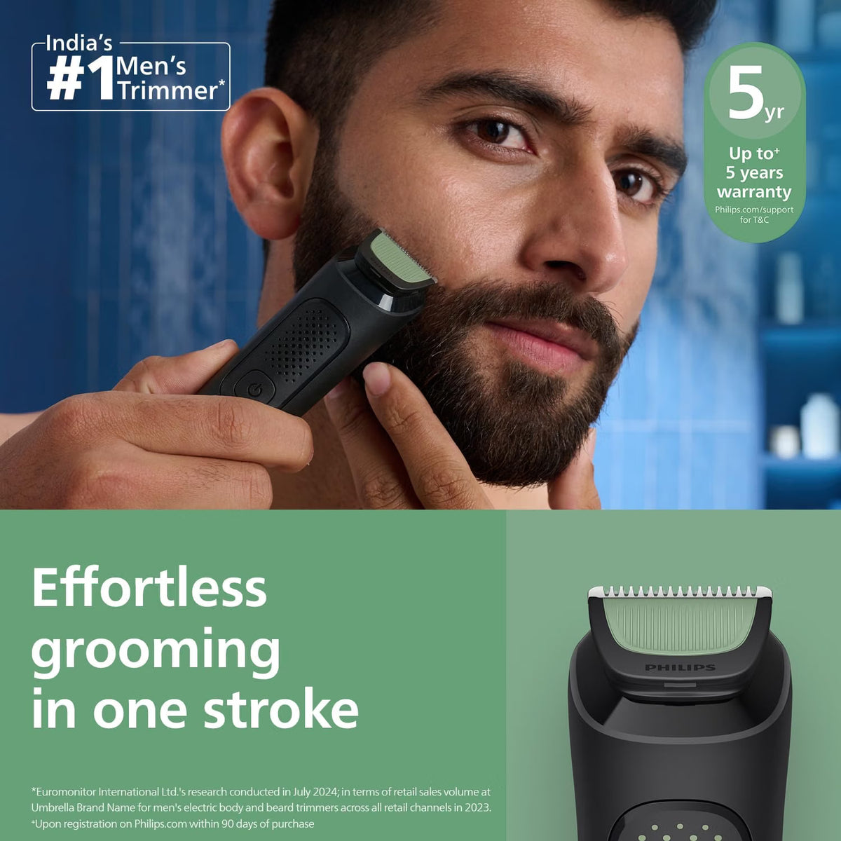 Philips 10-In-1 3000 Series Multipurpose Trimmer for Face & Body for Men MG3931-15