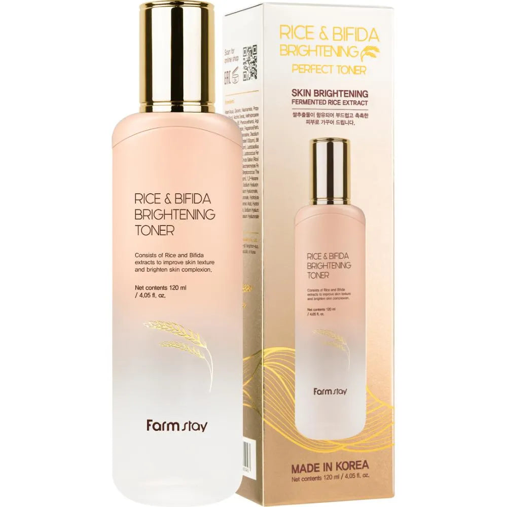 Farmstay Rice & Bifida Brightening Toner 120ml