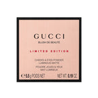 GUCCI BLUSH DE BEAUTE CHEEKS & EYES POWDER LUMINOUS MATTE POUDRE JOUES & YEUX MAT LUMINEUX TENDER APRICOT 5.5g