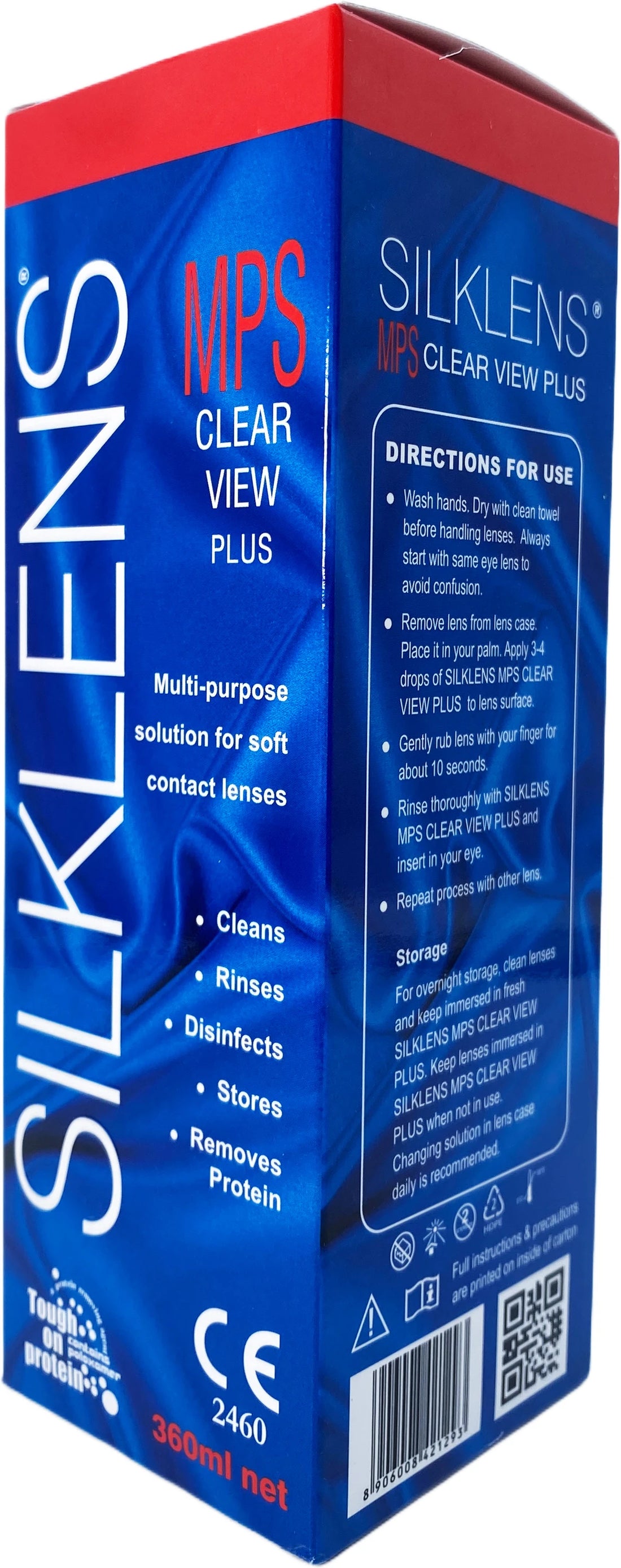 Silklens MPS Clear View Plus Multi-Purpose Solution 360 ml | For Soft Contact Lens