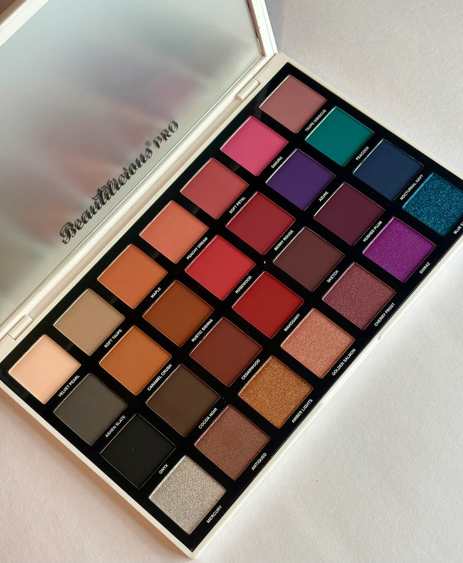 Beautilicious ETHEREAL HUES EYESHADOW PALETTE (28 COLOURS)