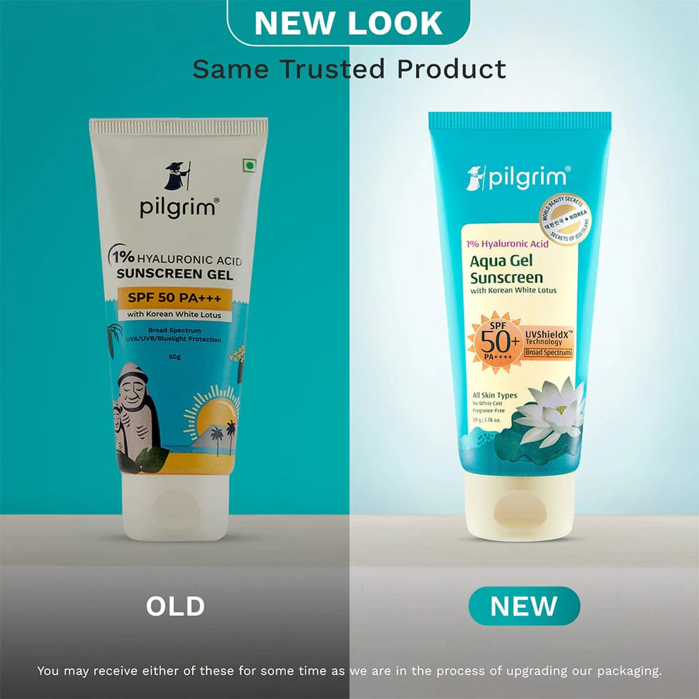 pilgrim 1% Hyaluronic Acid Aqua Sunscreen Gel SPF 50 PA++++ 50g