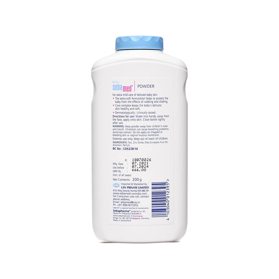 Sebamed Baby Powder For Delicate Skin With Olive Oil 200gm