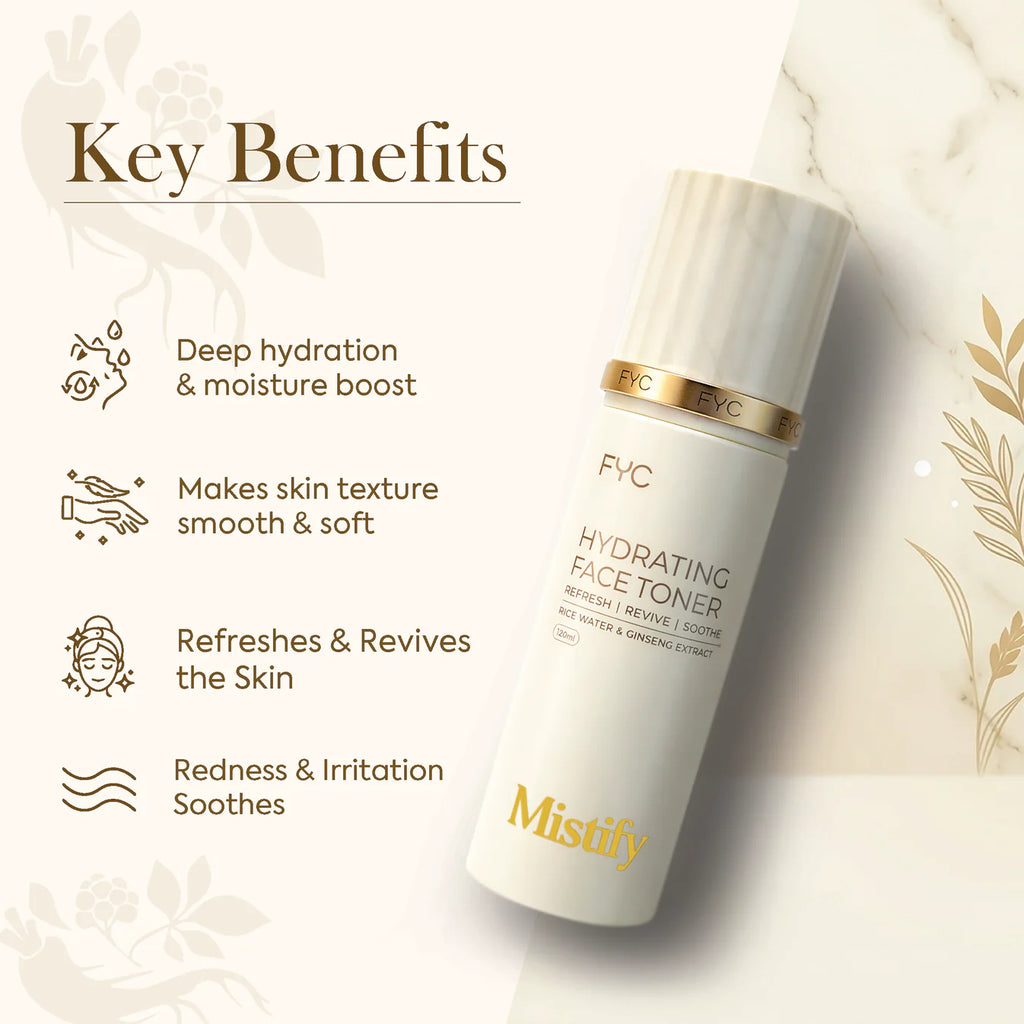FYC Hydrating Face Toner Mistify – Refresh, Revive & Deeply Hydrate Your Skin 120ml