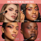 Danessa Myricks Beauty Groundwork Palette Blooming Romance Palette For Eyes,Brows,Face & Lipsn 26g