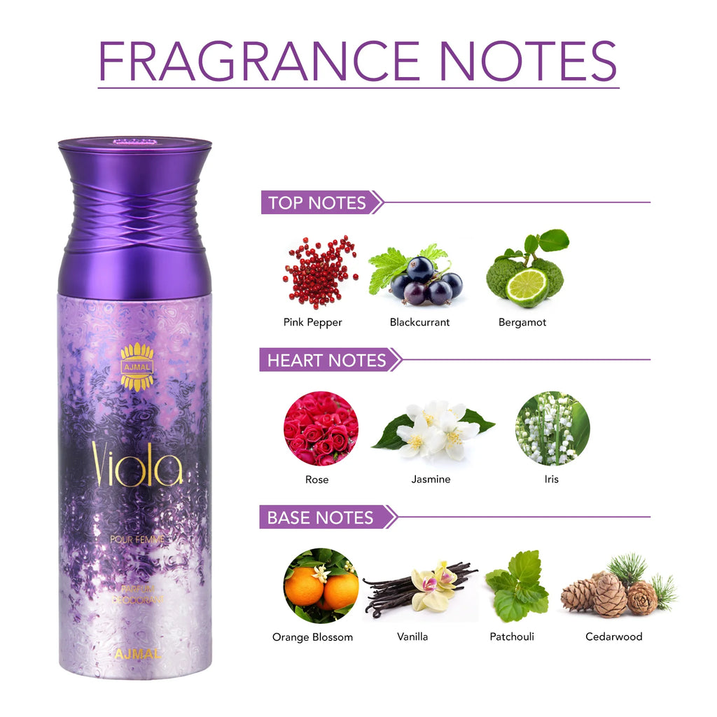 Ajmal Viola Deodorants for Women 200ml
