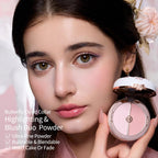 Flower Knows Butterfly Cloud Collar Rouge Box Blush Duo 01 Rouge Snow