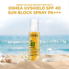 Oshea Herbals Uv Shield Sun Block Spray SPF 40 PA+++ All Type Skin 120ml