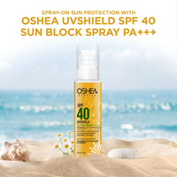 Oshea Herbals Uv Shield Sun Block Spray SPF 40 PA+++ All Type Skin 120ml