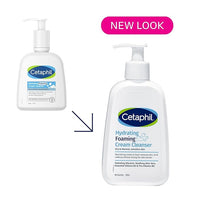Cetaphil Hydrating Foaming Cream Cleanser 236 ml for Dry to Normal Sensitive Skin with Niacinamide, Aloevera and Glycerin