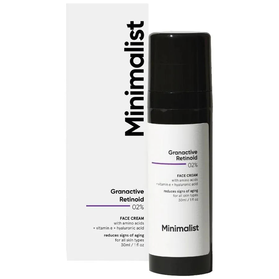 Minimalist Granactive Retinoid 2% Face Cream Reduces Signs Of Aging 30ml