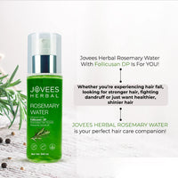 Jovees Rosemary Water Hair Growth Spray | Controls Hair Fall | Increases Hair Density | Fights Dandruff | Lightweight & Non-Greasy | For Men & Women 200ml