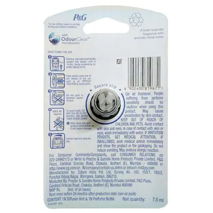 Ambi Pur Lavender Spa Car Air Freshener Starter 7.5ml