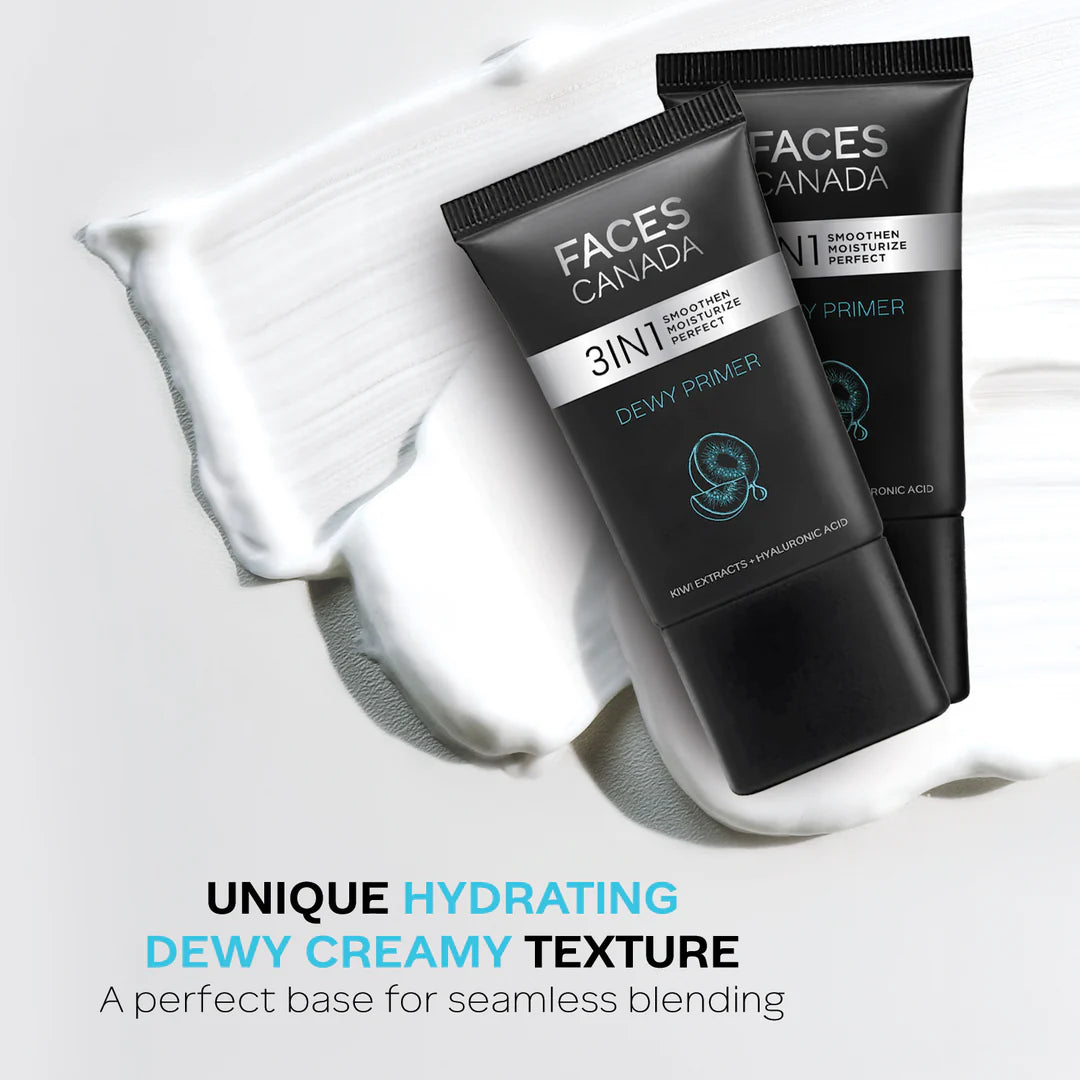 Faces Canada Dewy Primer 3 in 1 Smoothen Moisturize Perfect 30g