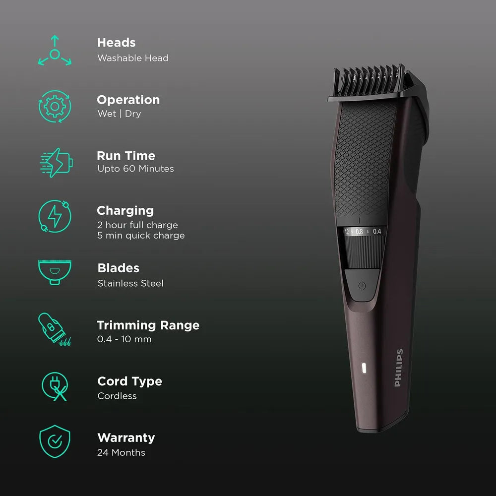 Philips BT3415/15 Maximum Precision Beard Trimmer 3000 Series