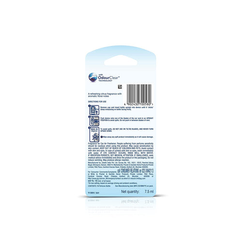 Ambi Pur Refill Car Freshener Sweet Citrus And Zest 7.5ml