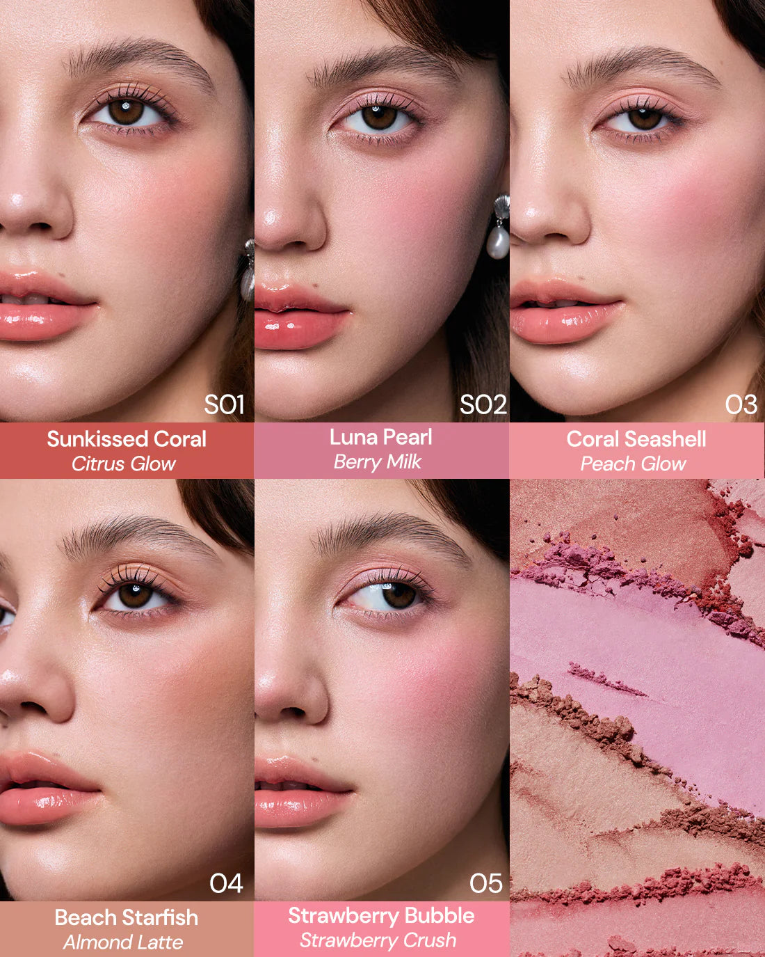 Flower Knows Shell's Jewel Silk Satin Blush