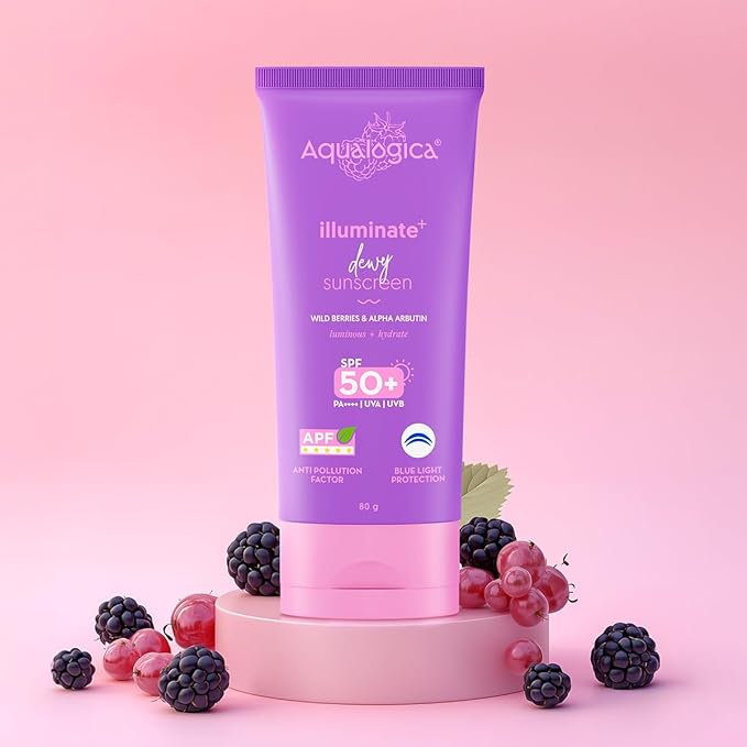 Aqualogica Illuminate+ Dewy Sunscreen SPF 50+ PA++++ 80g
