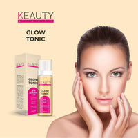 KEAUTY BEAUTY GLOW TONIC 5% GLYCOLIC ACID FOR UNEVEN SKIN TONE SKIN CELL RENEWAL EXFOLIATING FACIAL TONER 100ML