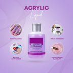 Shills Red Square Ezflow Nail Systems Maximum Adhesion Q Monomer Professional Acrylia System 150ml