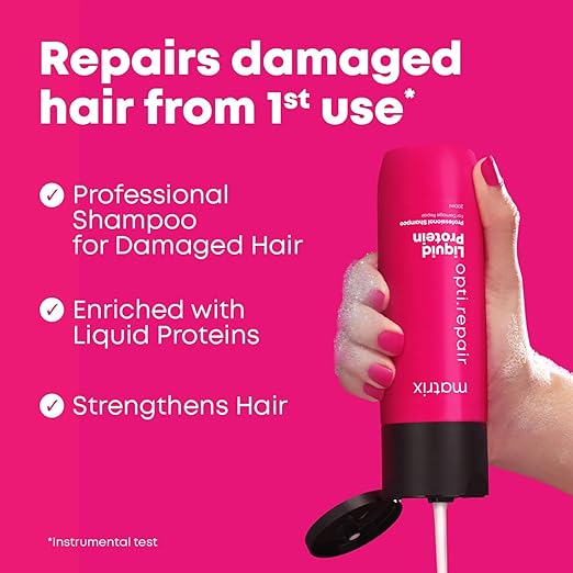 MATRIX InstaCure Professional Liquid Protein
Shampoo for Damaged Hair - 200ml