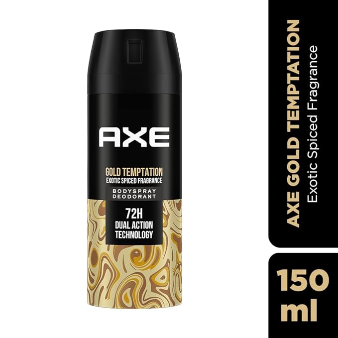 Axe Gold Temptation Long Lasting Deodorant Bodyspray For Men 150ml