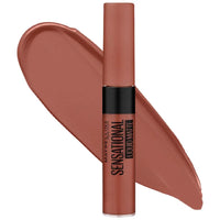 Maybelline New York Sensational Liquid Matte Liquid Lipstick Intense Colour Effect, Non-Sticky Non-Cracking NU02 Strip It Off 7ml